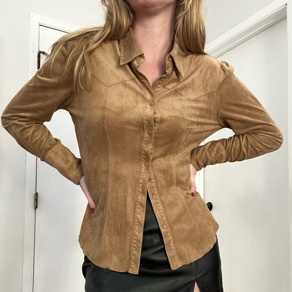 Western suede top - Picture 1 of 8